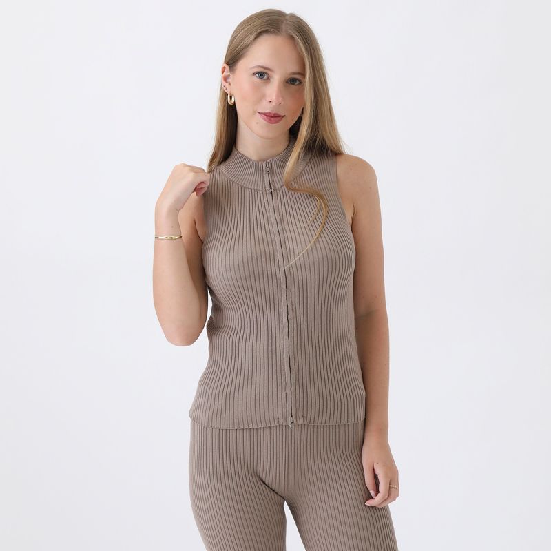 SYBILLA - Chaleco Casual Mujer Sybilla