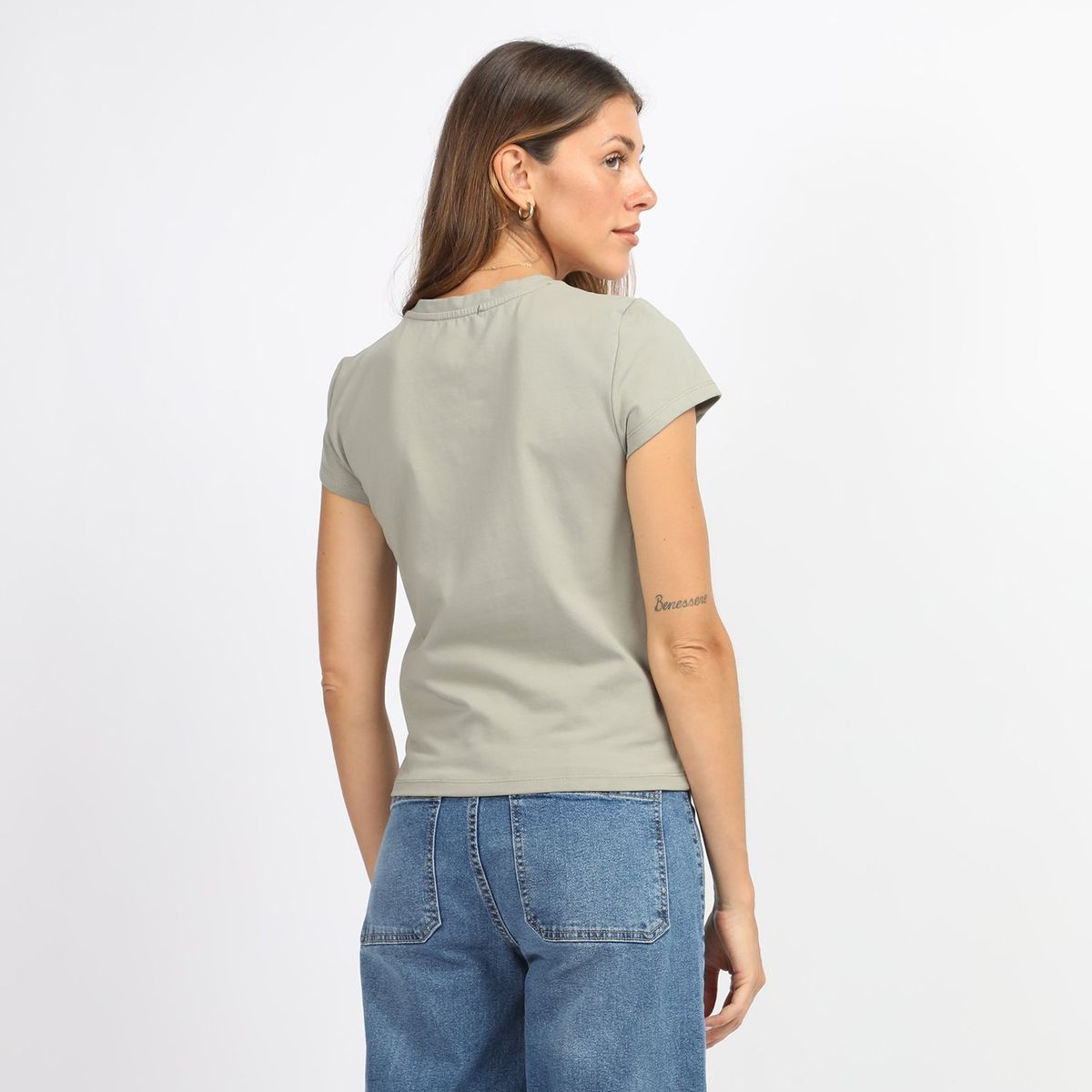 BASEMENT - Polo Manga Corta Casual Mujer Basement