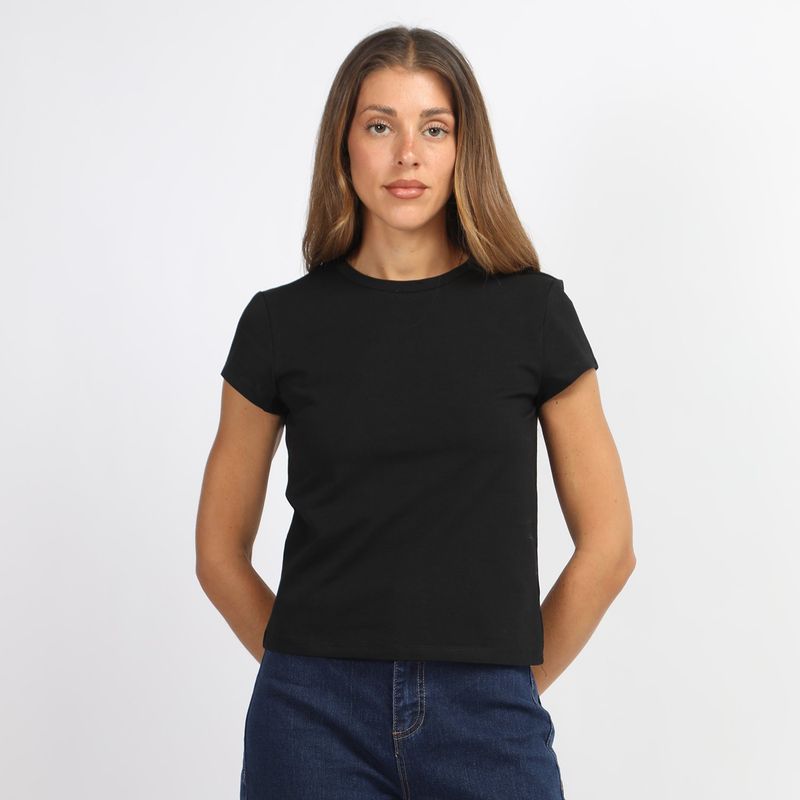 BASEMENT - Polo Manga Corta Casual Mujer Basement