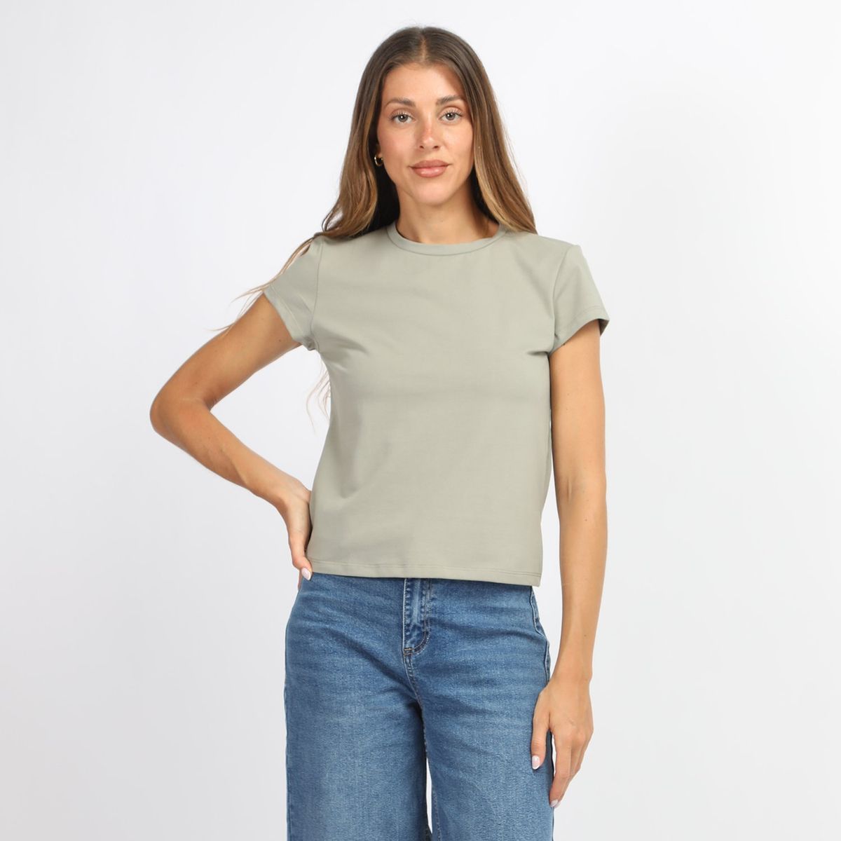 BASEMENT - Polo Manga Corta Casual Mujer Basement