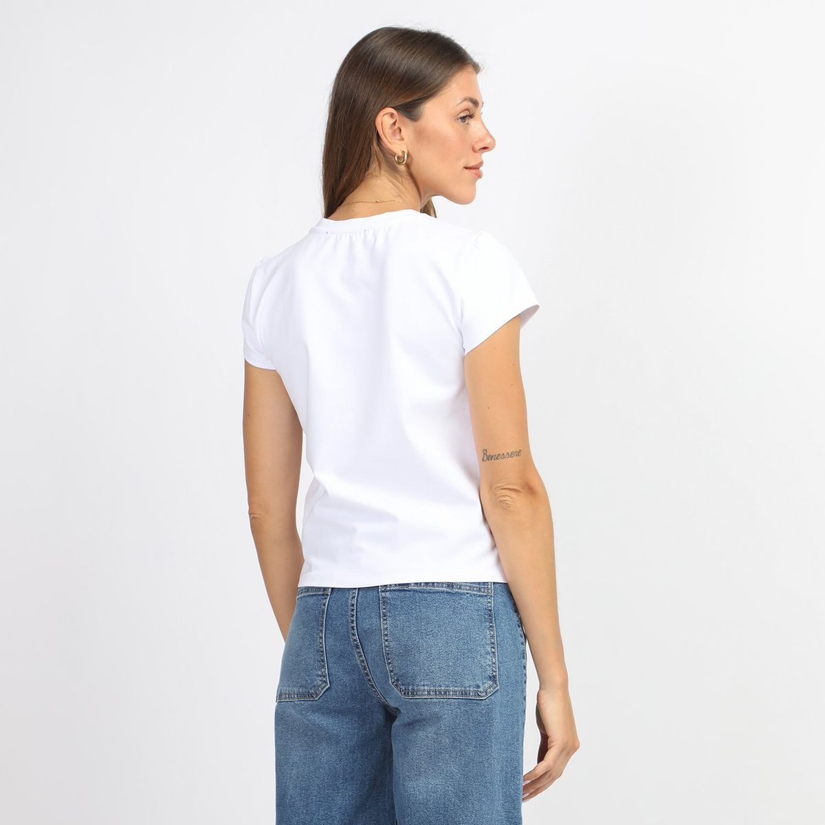 BASEMENT - Polo Manga Corta Casual Mujer Basement