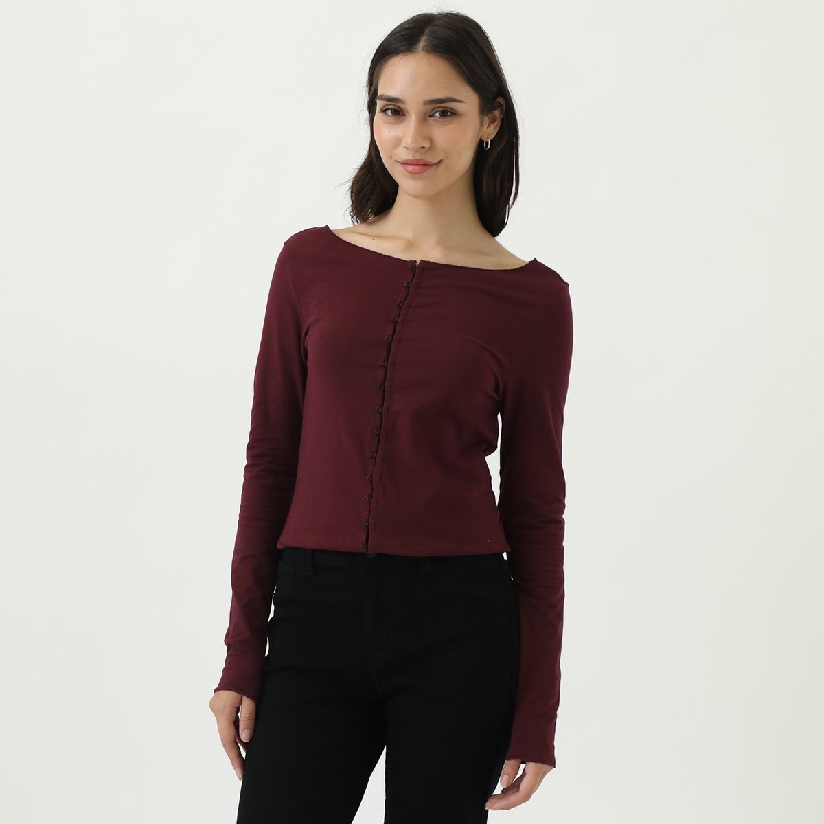 SYBILLA - Polo Manga Larga Algodón Mujer Sybilla