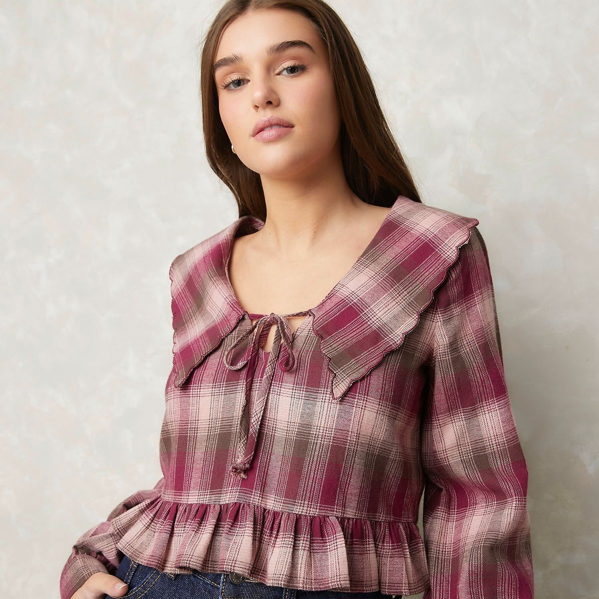 SYBILLA - Blusa Manga Larga 100% Algodón Mujer Sybilla