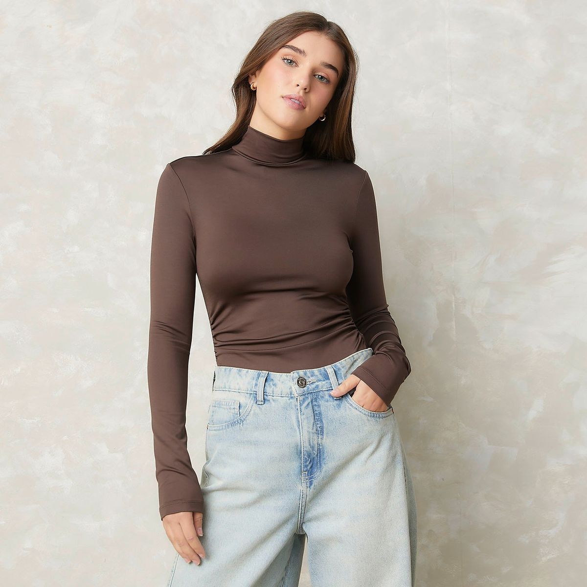 SYBILLA - Body Manga Larga Casual Mujer Sybilla