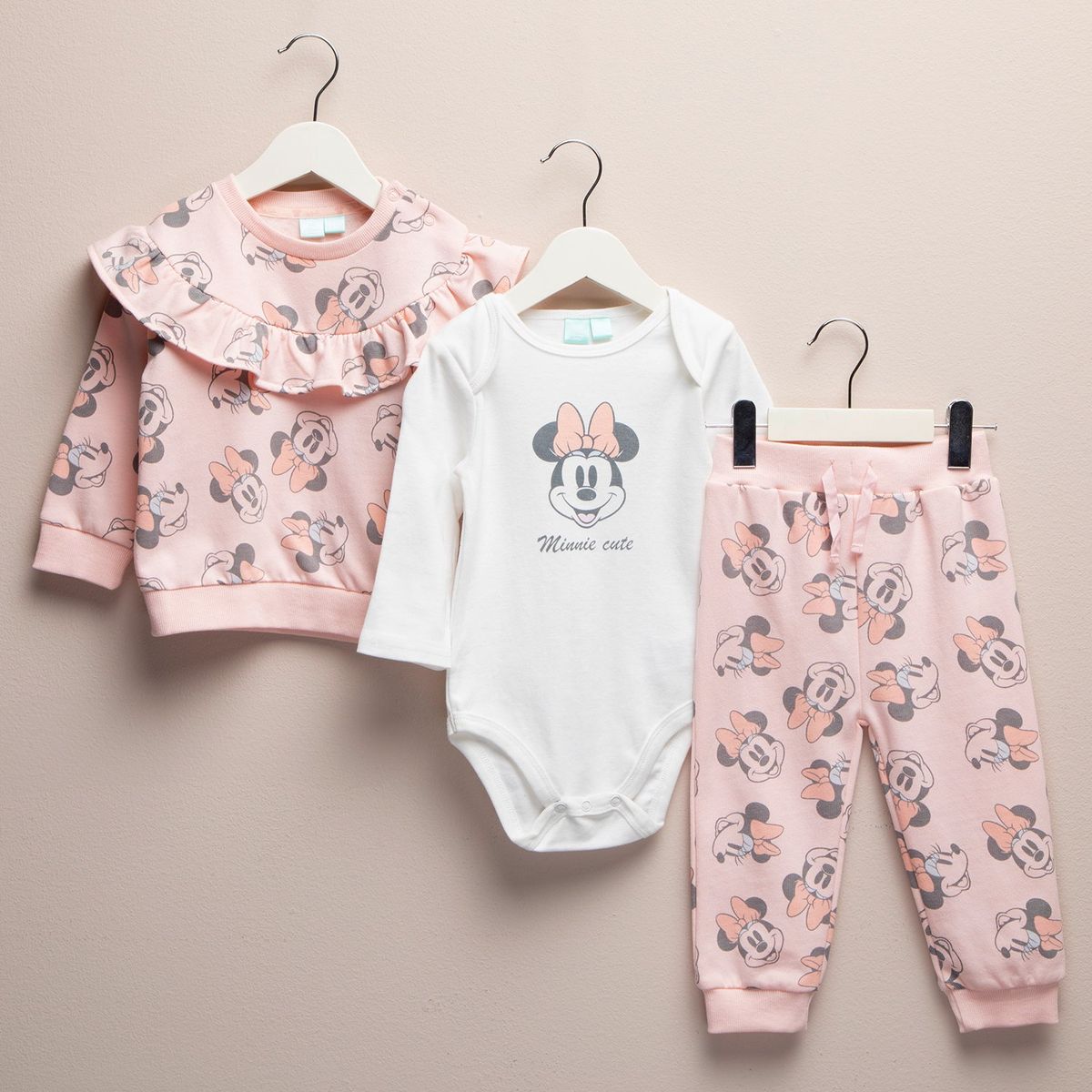 MINNIE - Conjunto Bebé Niña Algodón Minnie