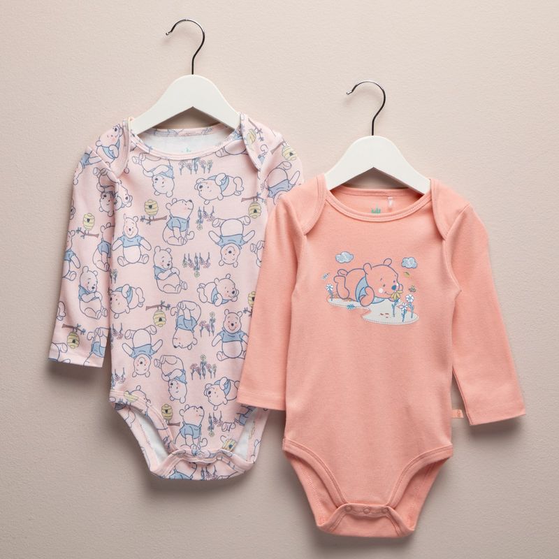 WINNIE THE POOH - Body Bebé Niña Algodón Packx2 Winnie The Pooh