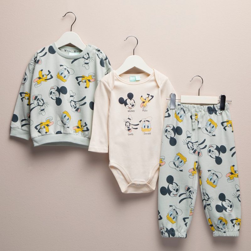 DISNEY - Conjunto Bebé Niño Algodón Mickey Mouse
