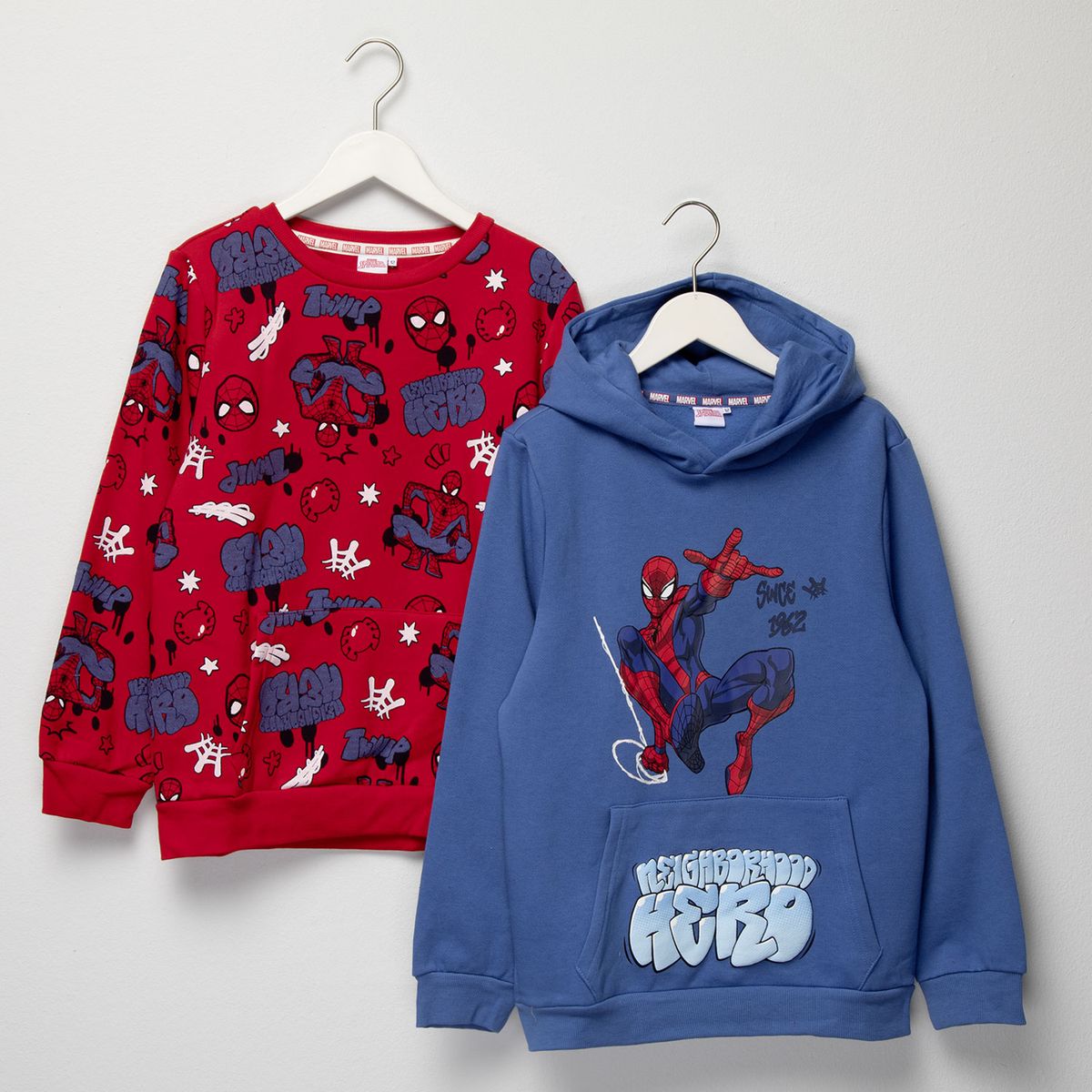 SPIDERMAN - Polerón Niño Algodón Pack X2 Spider-man