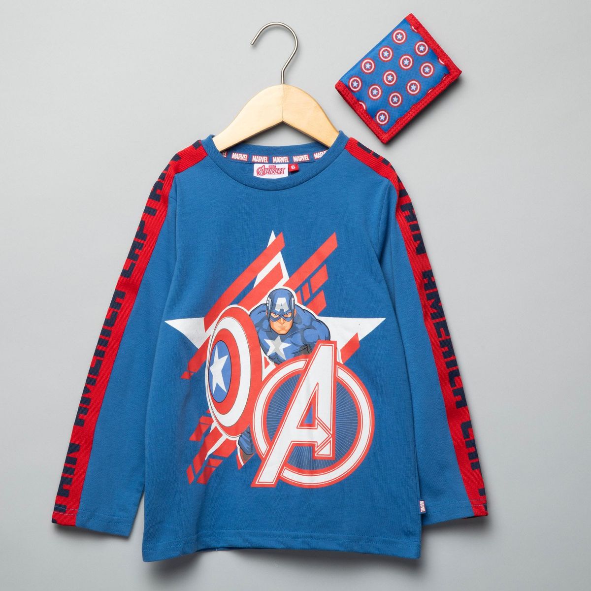 AVENGERS - Polo Niño Algodón + Billetera Avengers