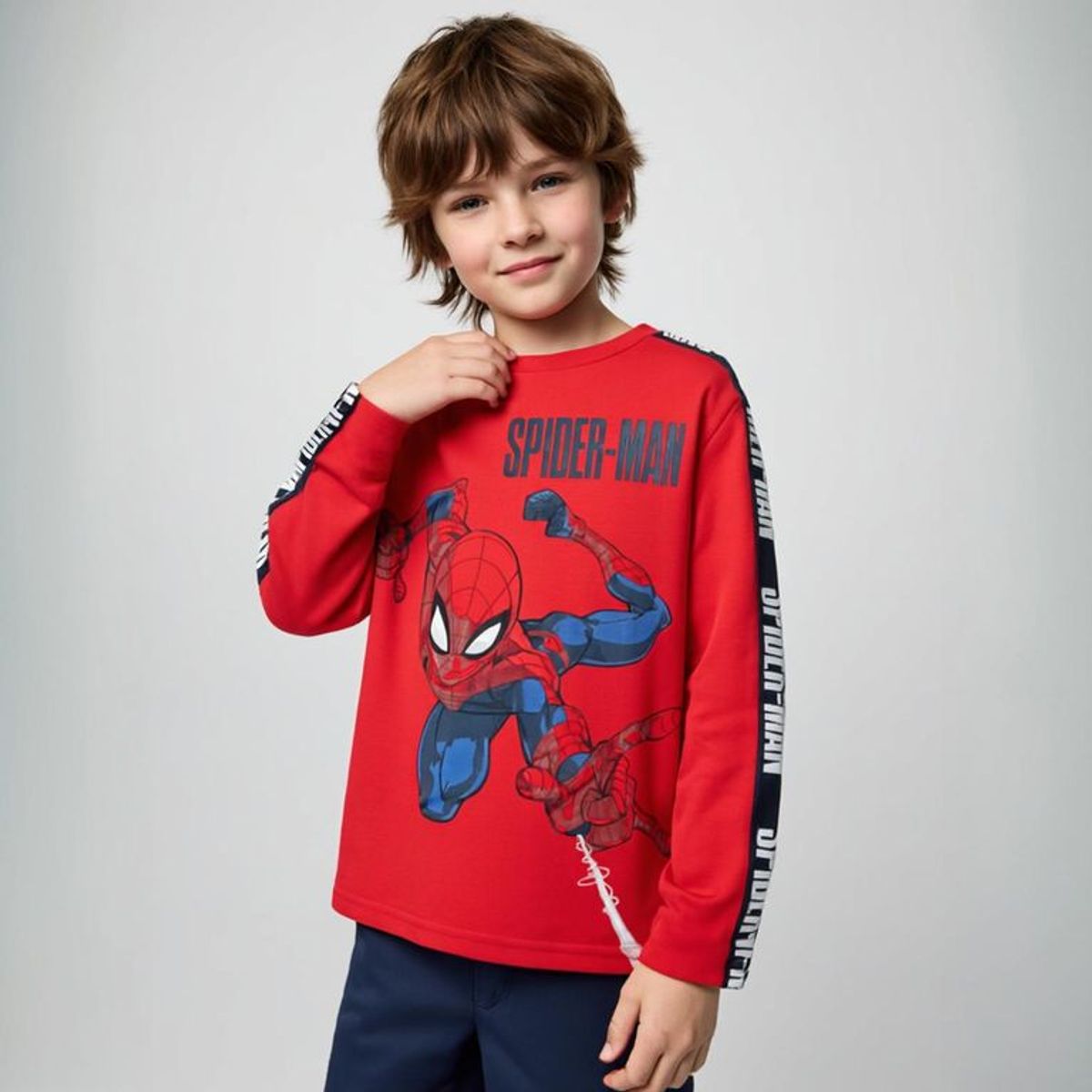 SPIDERMAN - Polo Niño Algodón + Billetera Spider-man