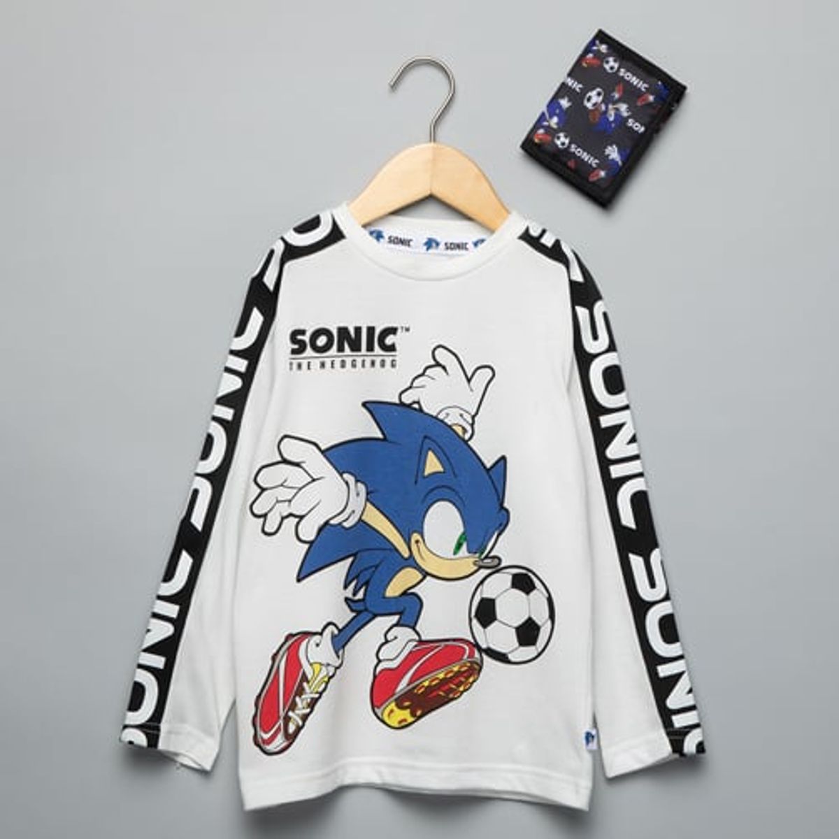 SONIC - Polo Niño Algodón + Billetera Sonic