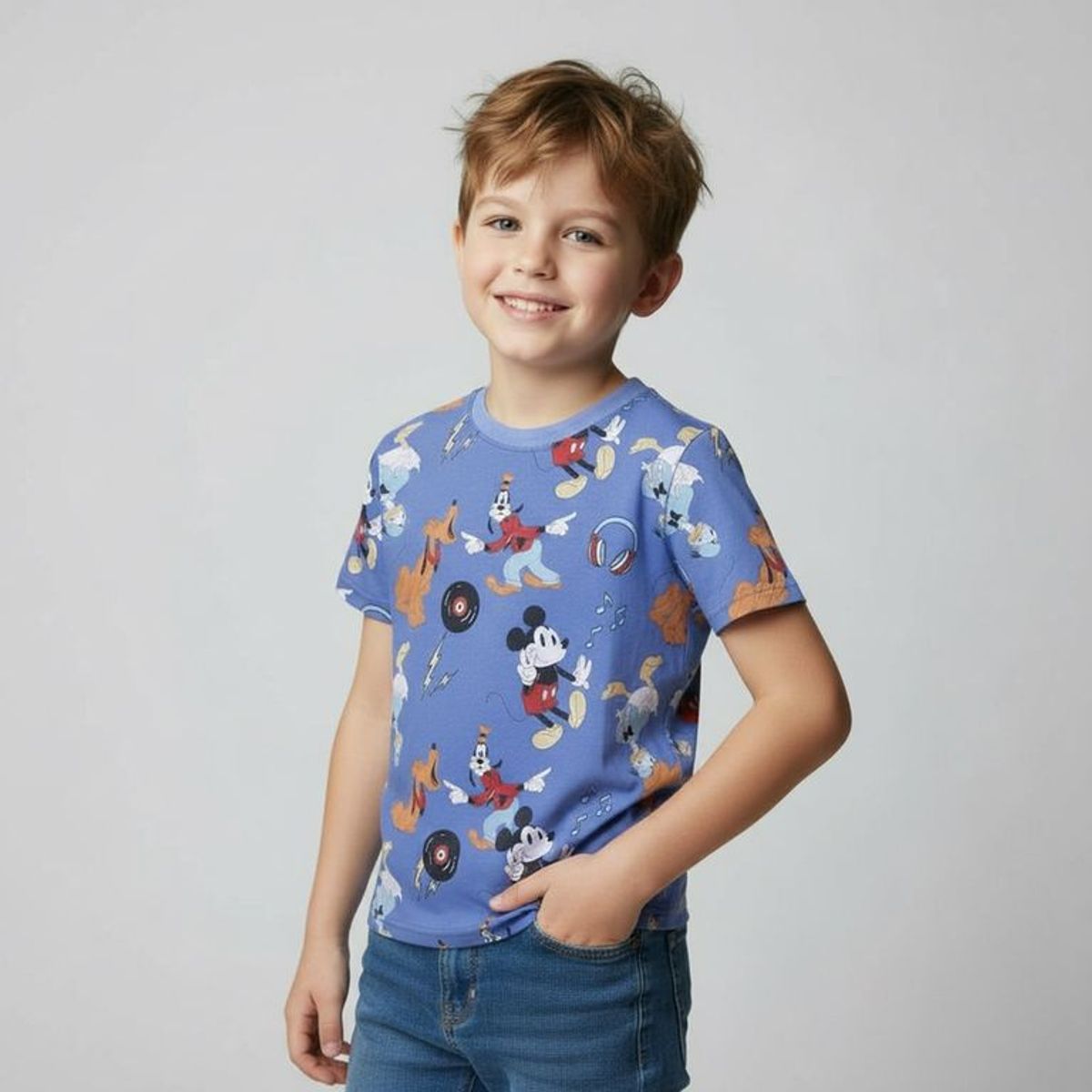 DISNEY - Polo Niño Algodón Pack X3 Mickey Mouse