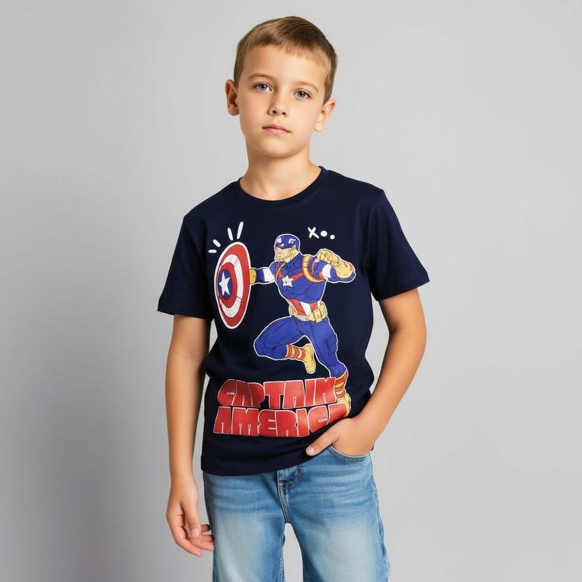 AVENGERS - Polo Niño Algodón Pack X3 Avengers