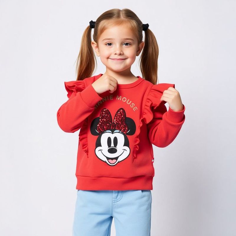 MINNIE - Polerón Niña Algodón Minnie