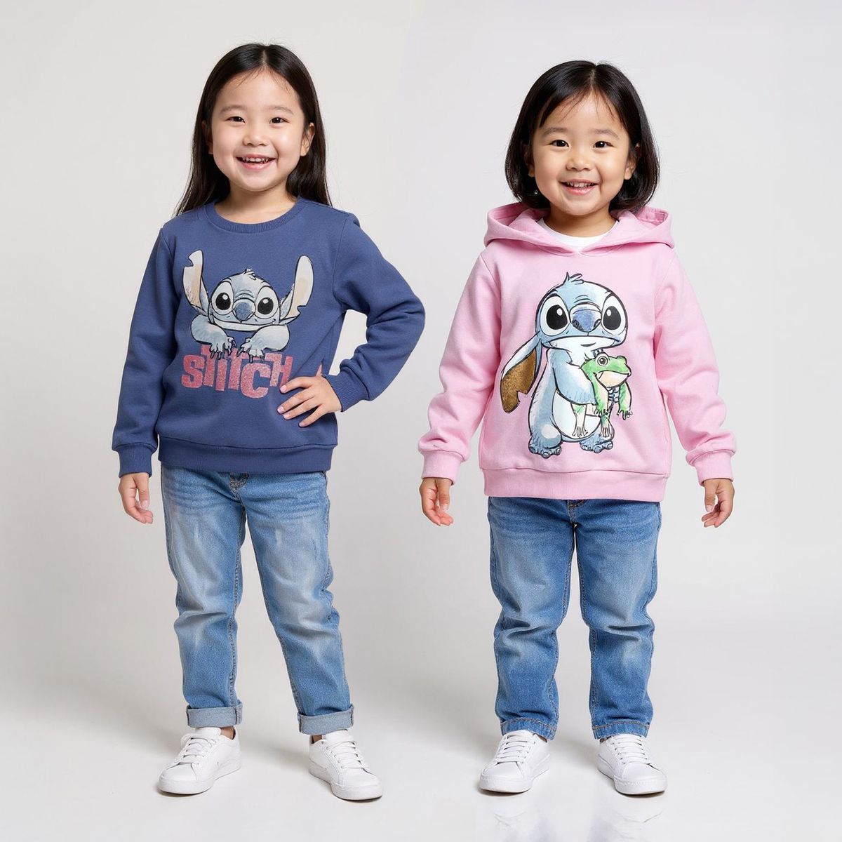DISNEY - Polera Niña Algodón Pack X2 Lilo Y Stitch