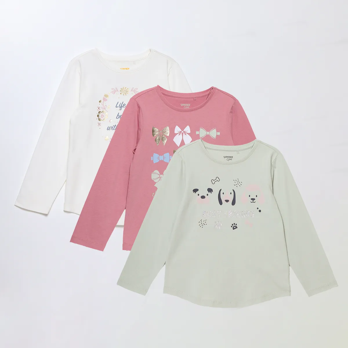 YAMP - Polo Niña Pack X3 Yamp