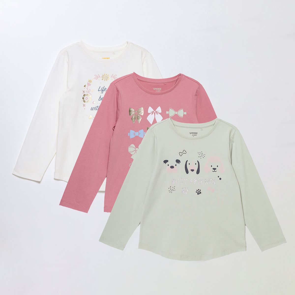 YAMP - Polo Niña Pack X3 Yamp