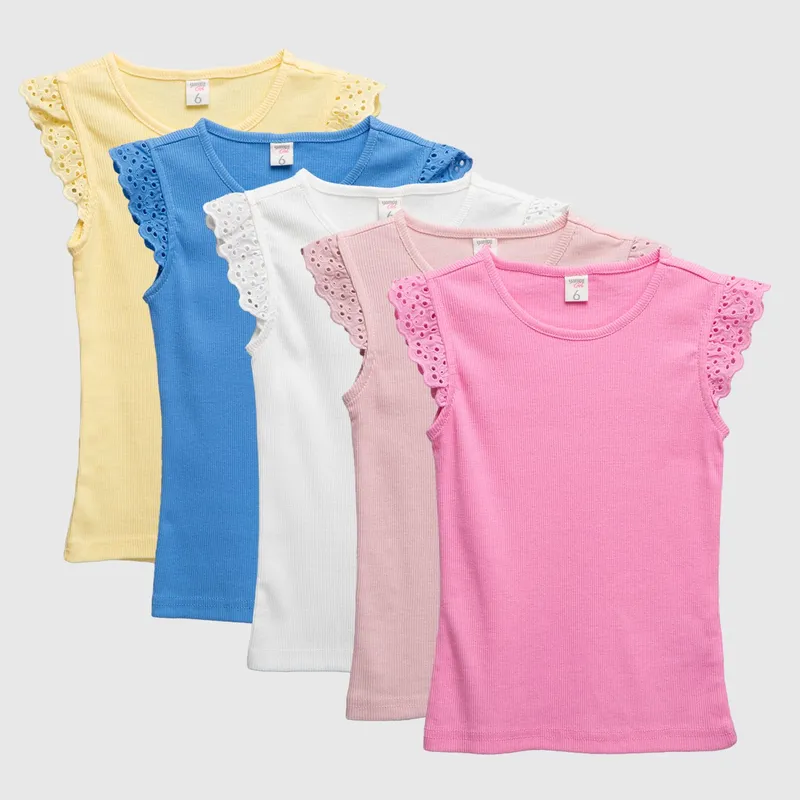 YAMP - Polo Niña Algodón Pack X5 Yamp