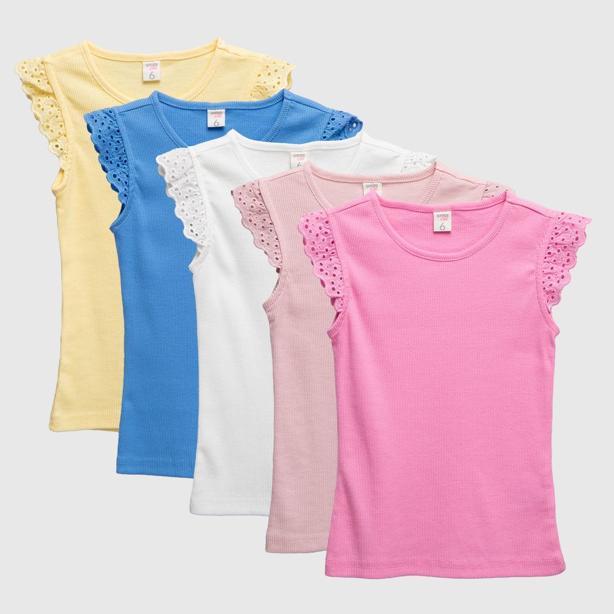 YAMP - Polo Niña Algodón Pack X5 Yamp