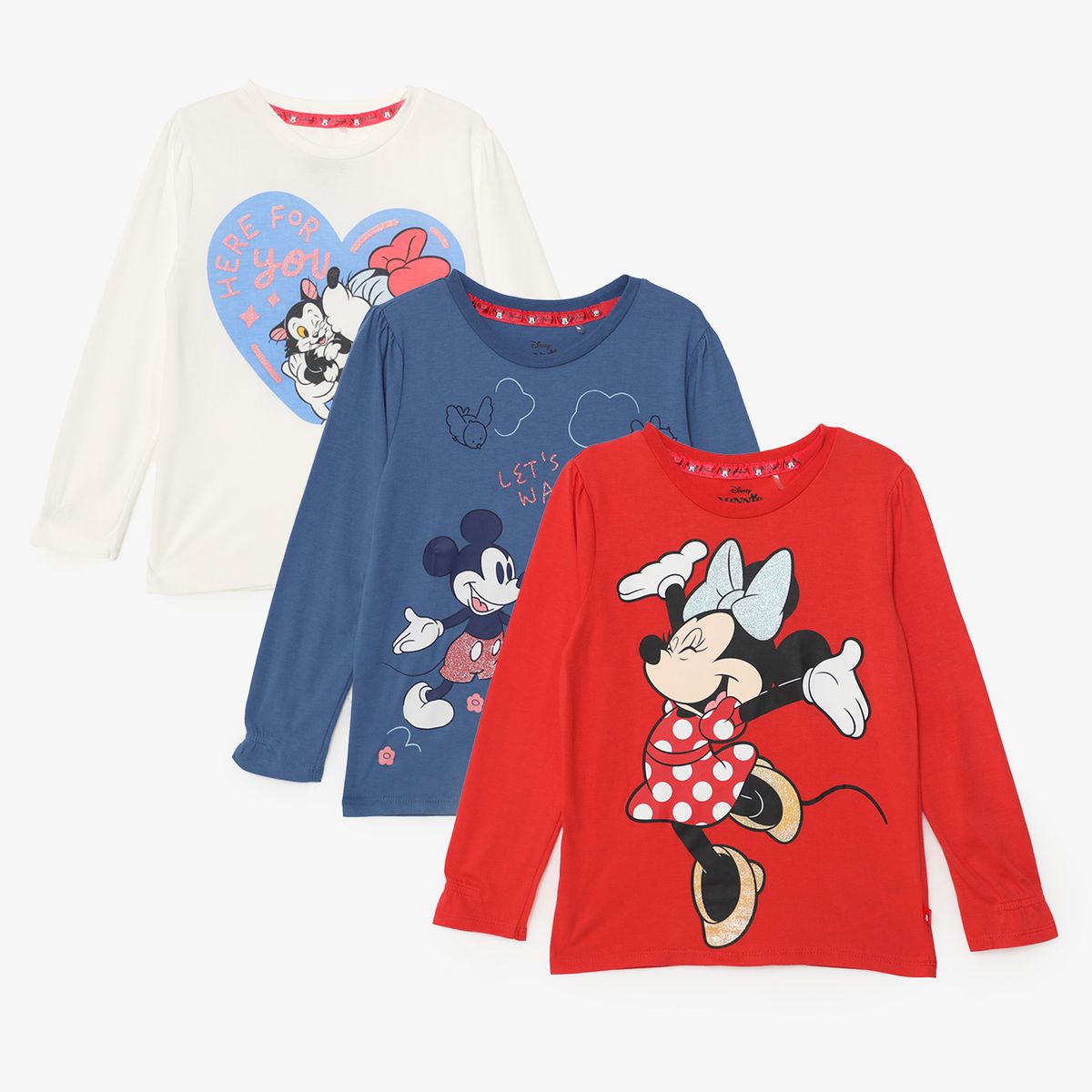 MINNIE - Polo Niña Algodón Pack X3 Minnie