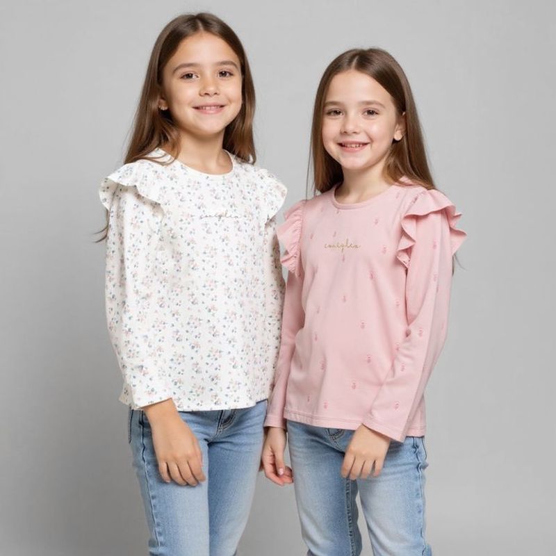 CONIGLIO - Polo Niña Algodón Pack X2 Coniglio