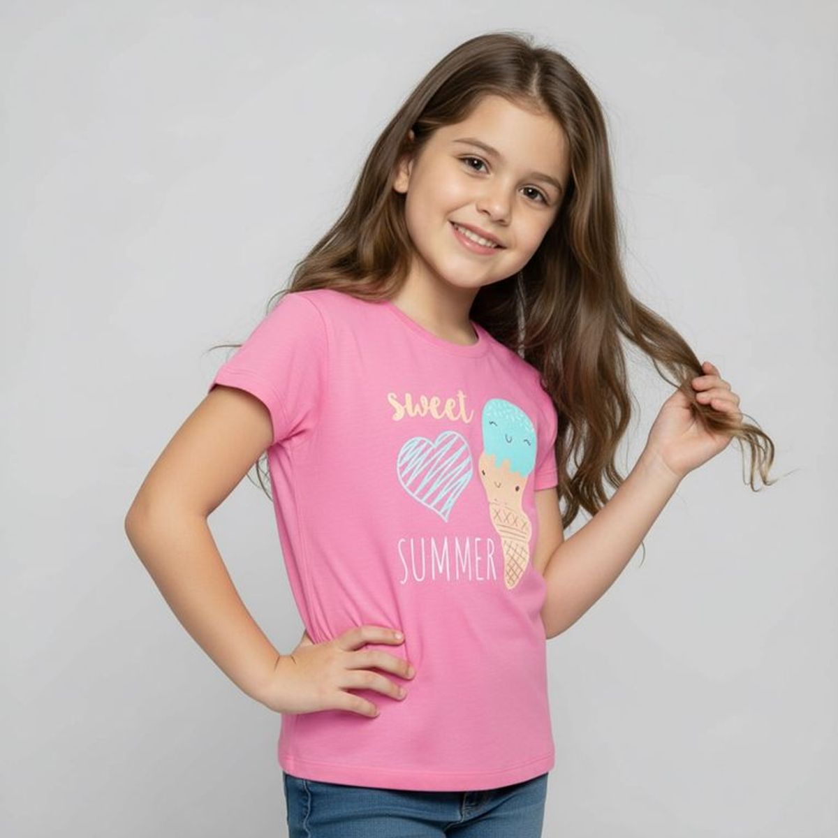 YAMP - Polo Manga Corta Niña Pack X3 Algodón Yamp