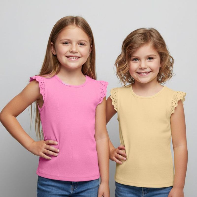 YAMP - Polo Niña Algodón Pack X2 Yamp