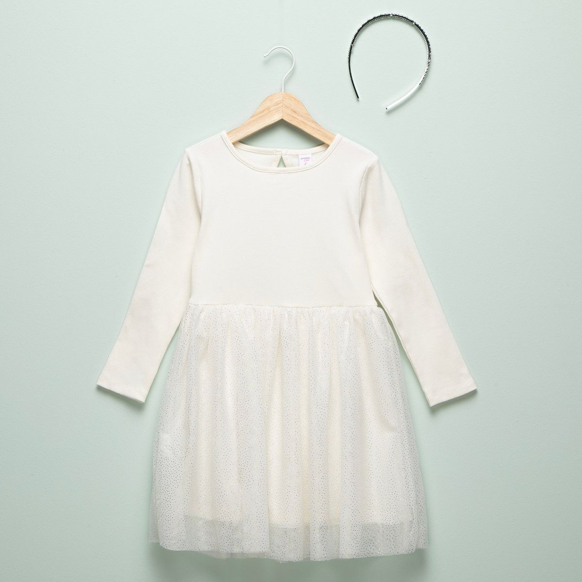 YAMP - Vestido Niña Algodón + Vincha Yamp