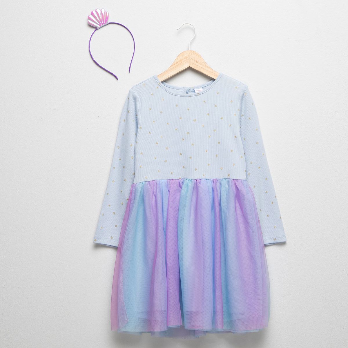 YAMP - Vestido Niña Algodón + Vincha Yamp