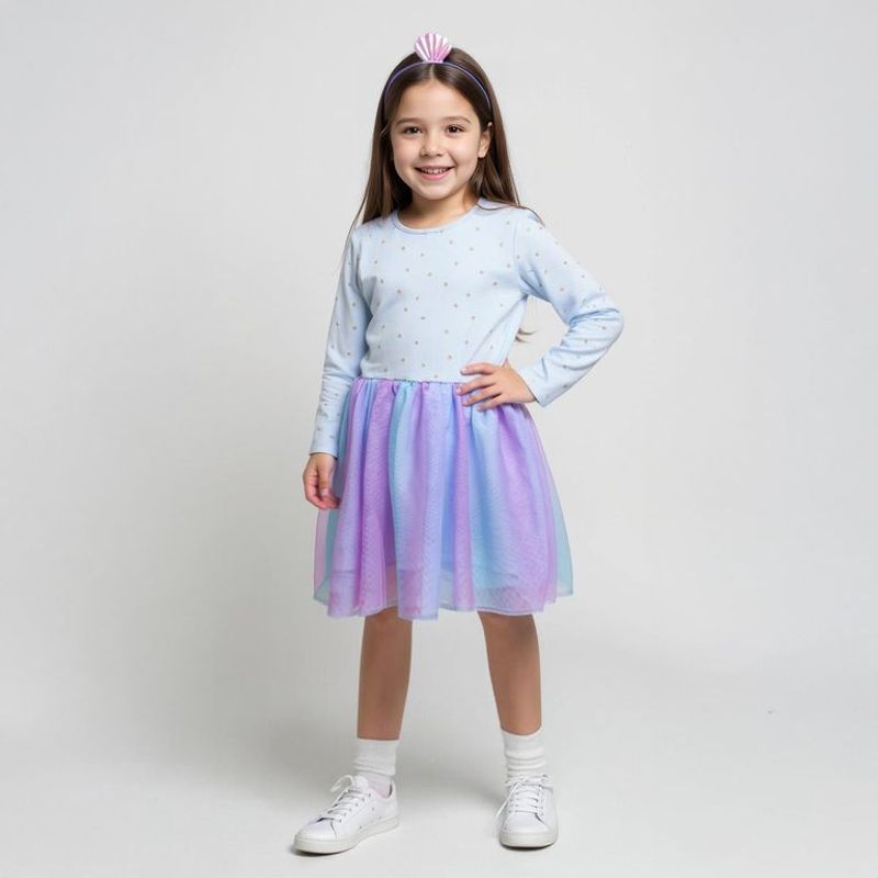 YAMP - Vestido Niña Algodón + Vincha Yamp