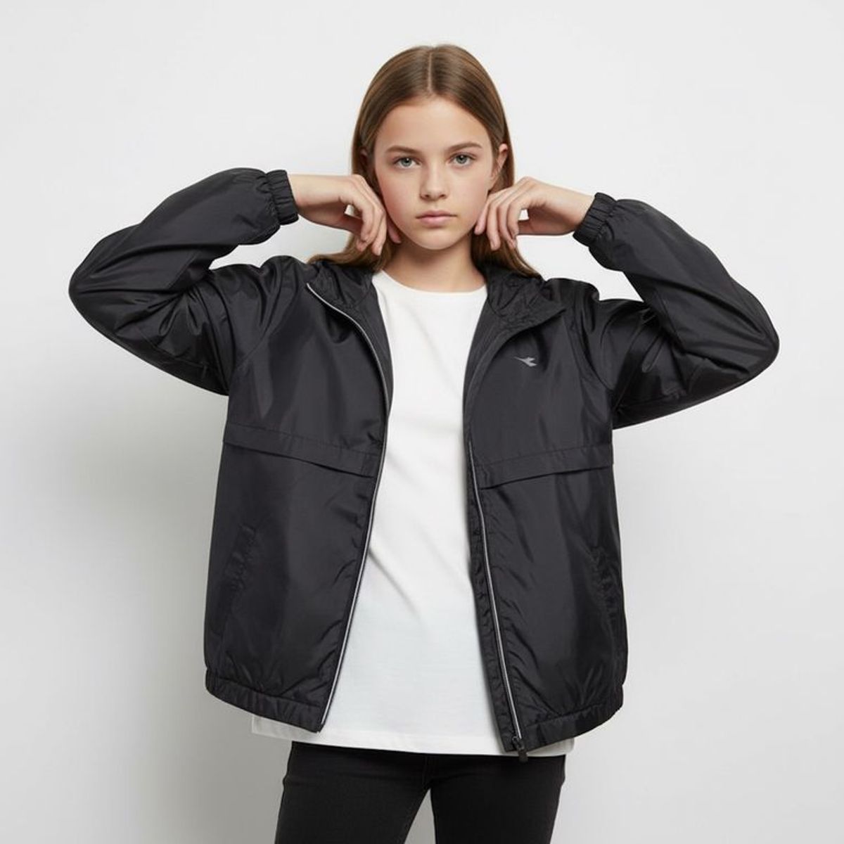 DIADORA - Casaca Cortaviento Niña Diadora