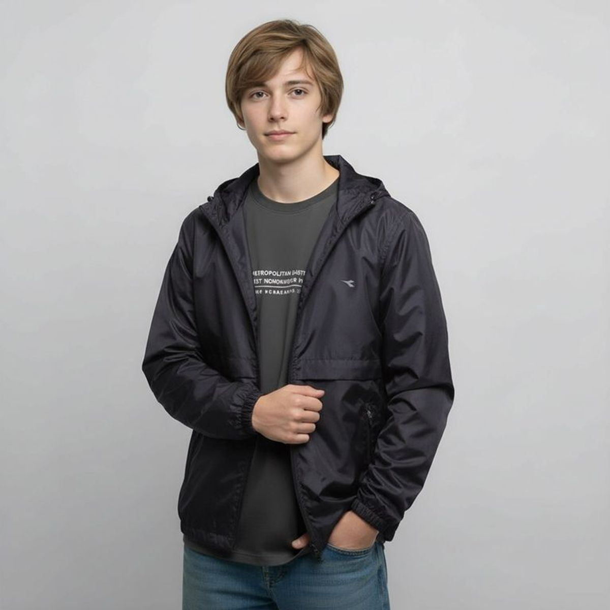 DIADORA - Casaca Cortaviento Niño Diadora