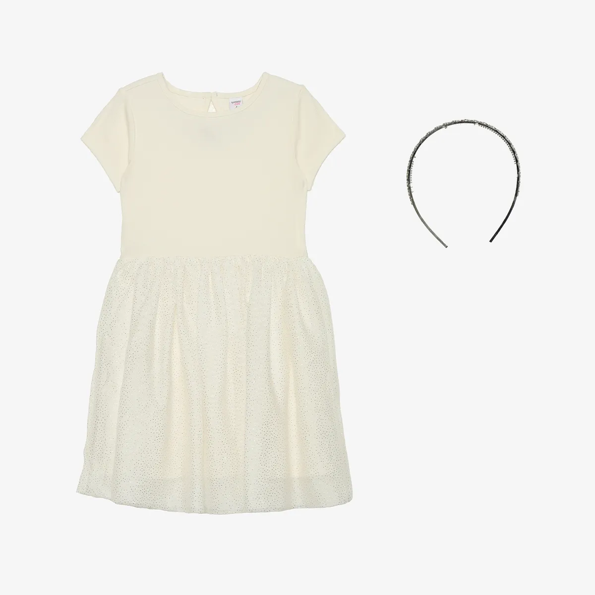 YAMP - Vestido Niña Algodón + Vincha Yamp