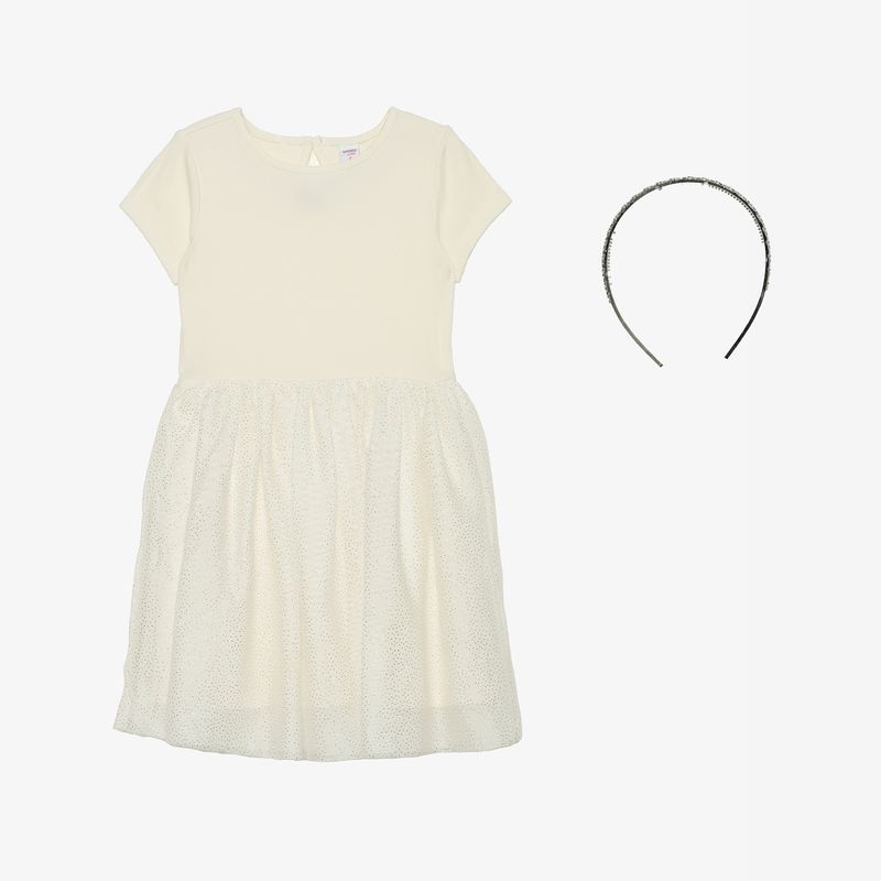 YAMP - Vestido Niña Algodón + Vincha Yamp