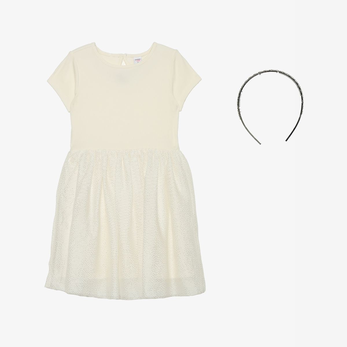 YAMP - Vestido Niña Algodón + Vincha Yamp