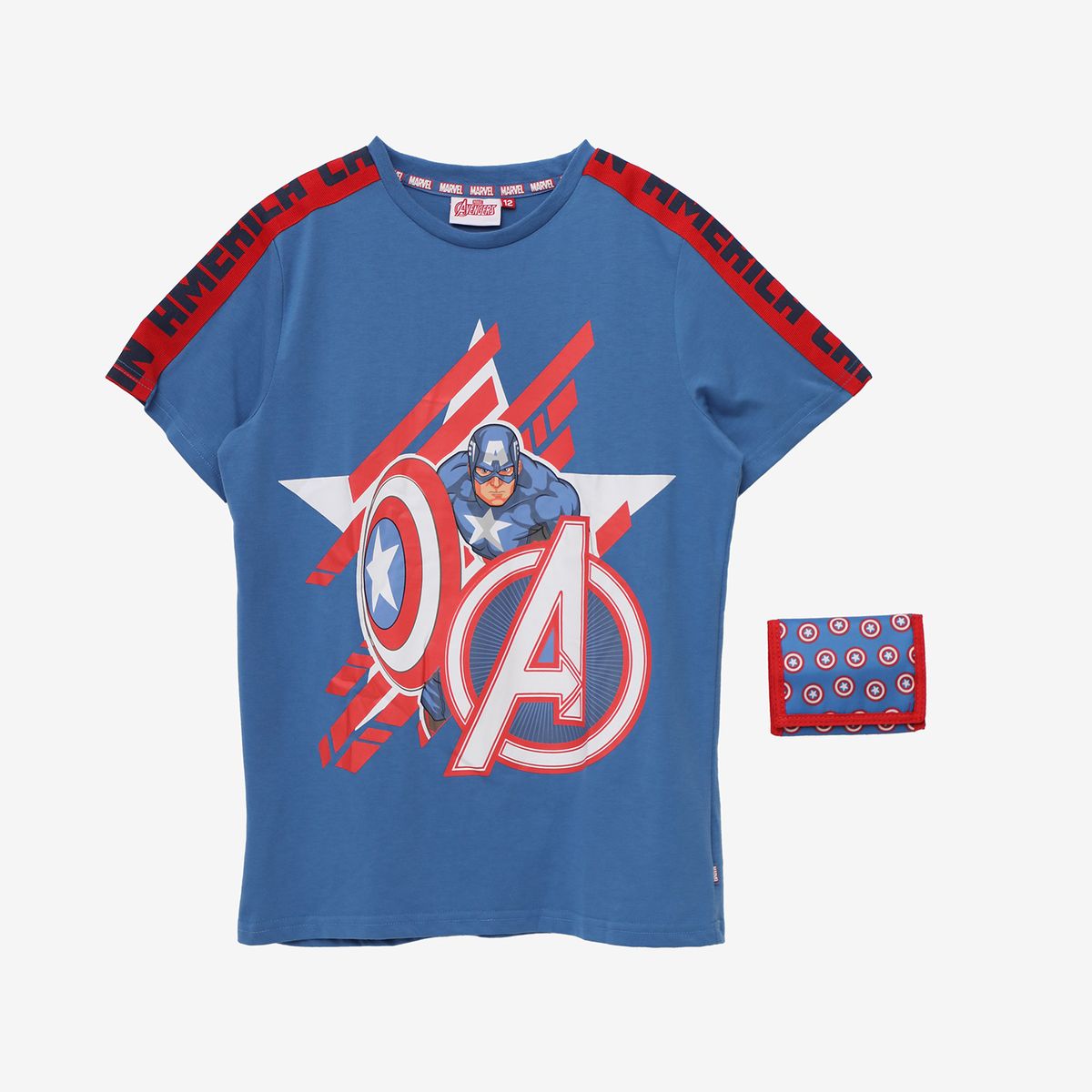 AVENGERS - Polo Niño Algodón + Billetera Avengers