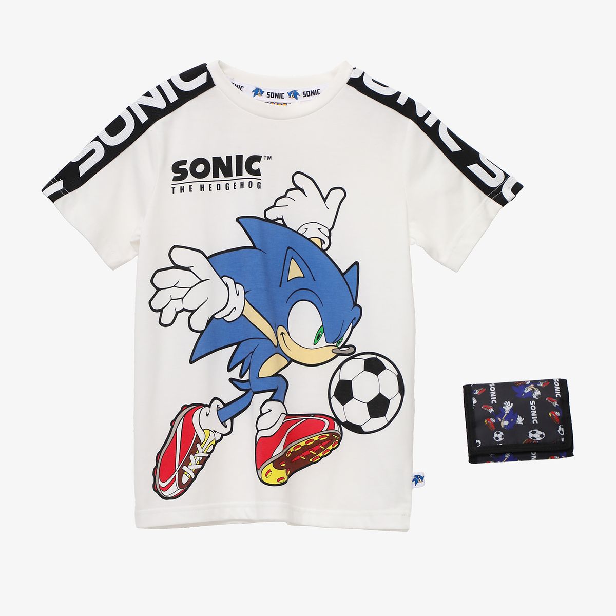SONIC - Polo Niño Algodón + Billetera Sonic