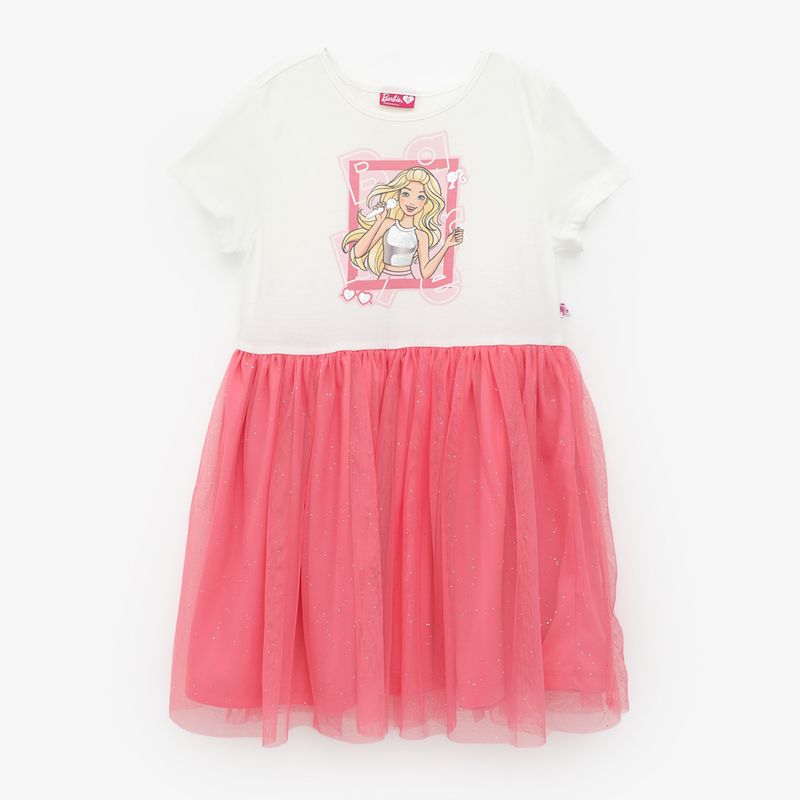 BARBIE - Vestido Niña Algodón Barbie