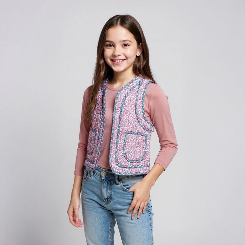 CONIGLIO - Chaleco Niña Algodón Coniglio