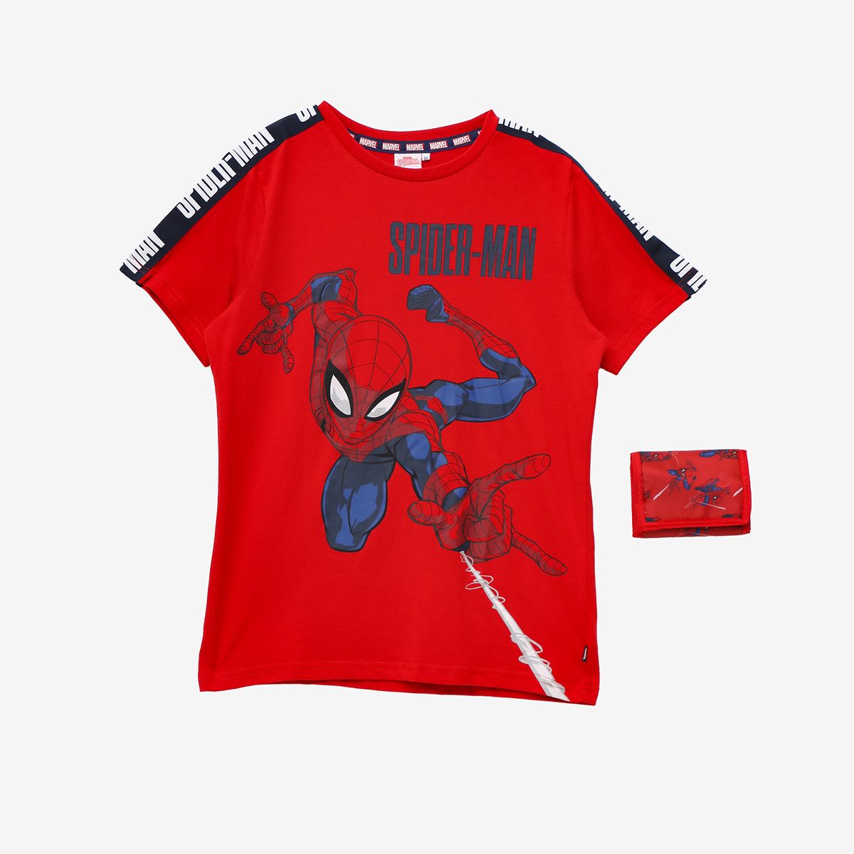 SPIDERMAN - Polo Niño Algodón + Billetera Spider-man