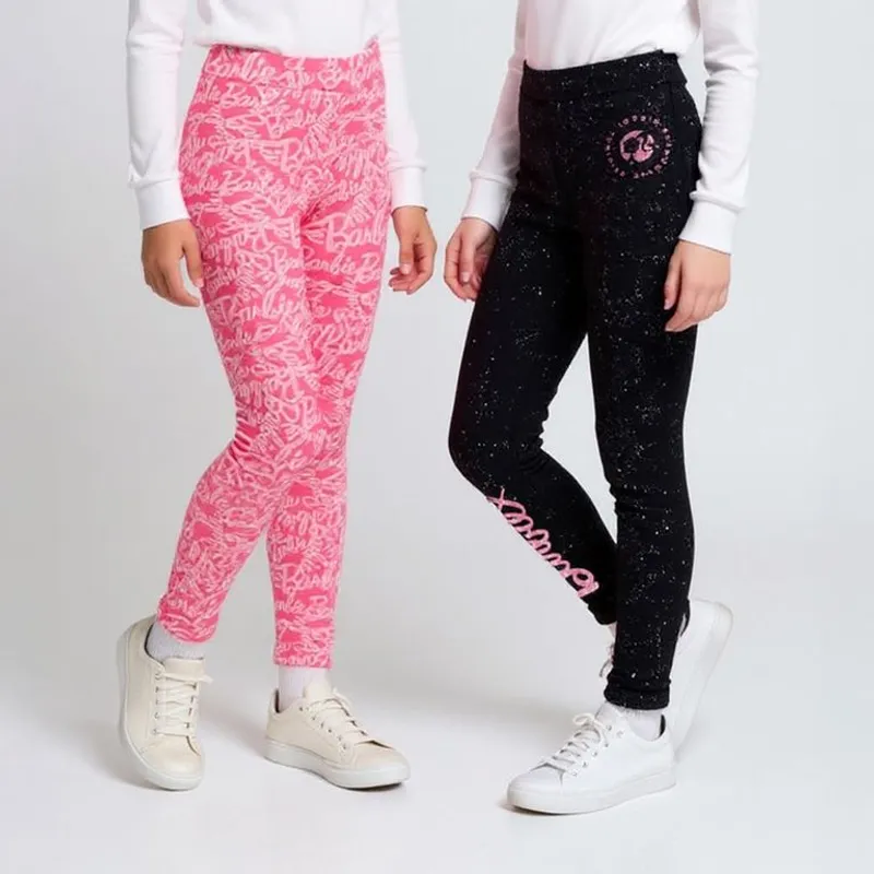 BARBIE - Legging Niña Algodón Pack X2 Barbie