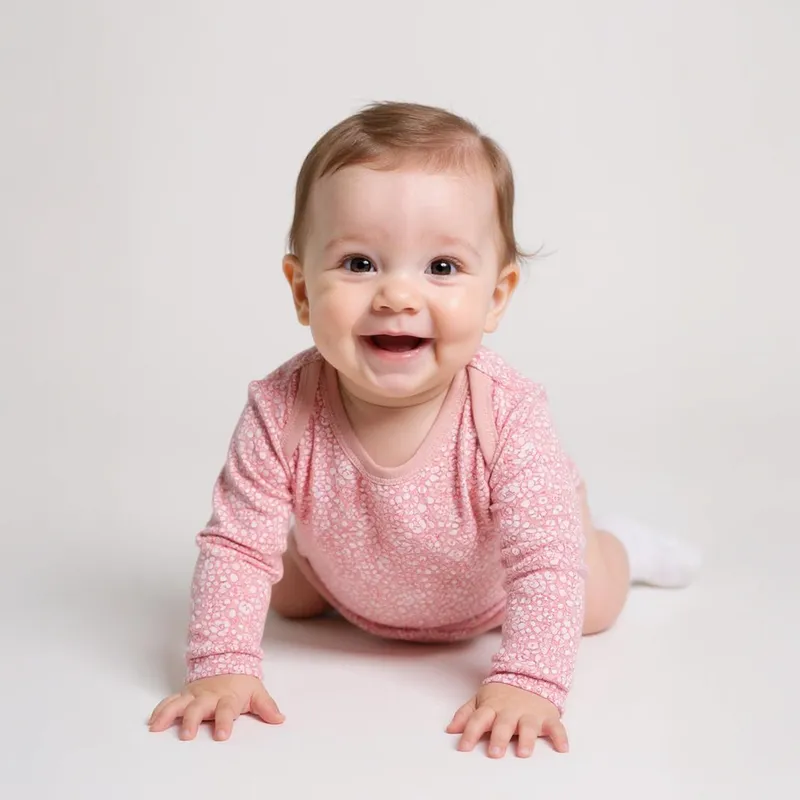 YAMP - Body Bebé Niña Pack X7 Manga Larga Algodón Yamp