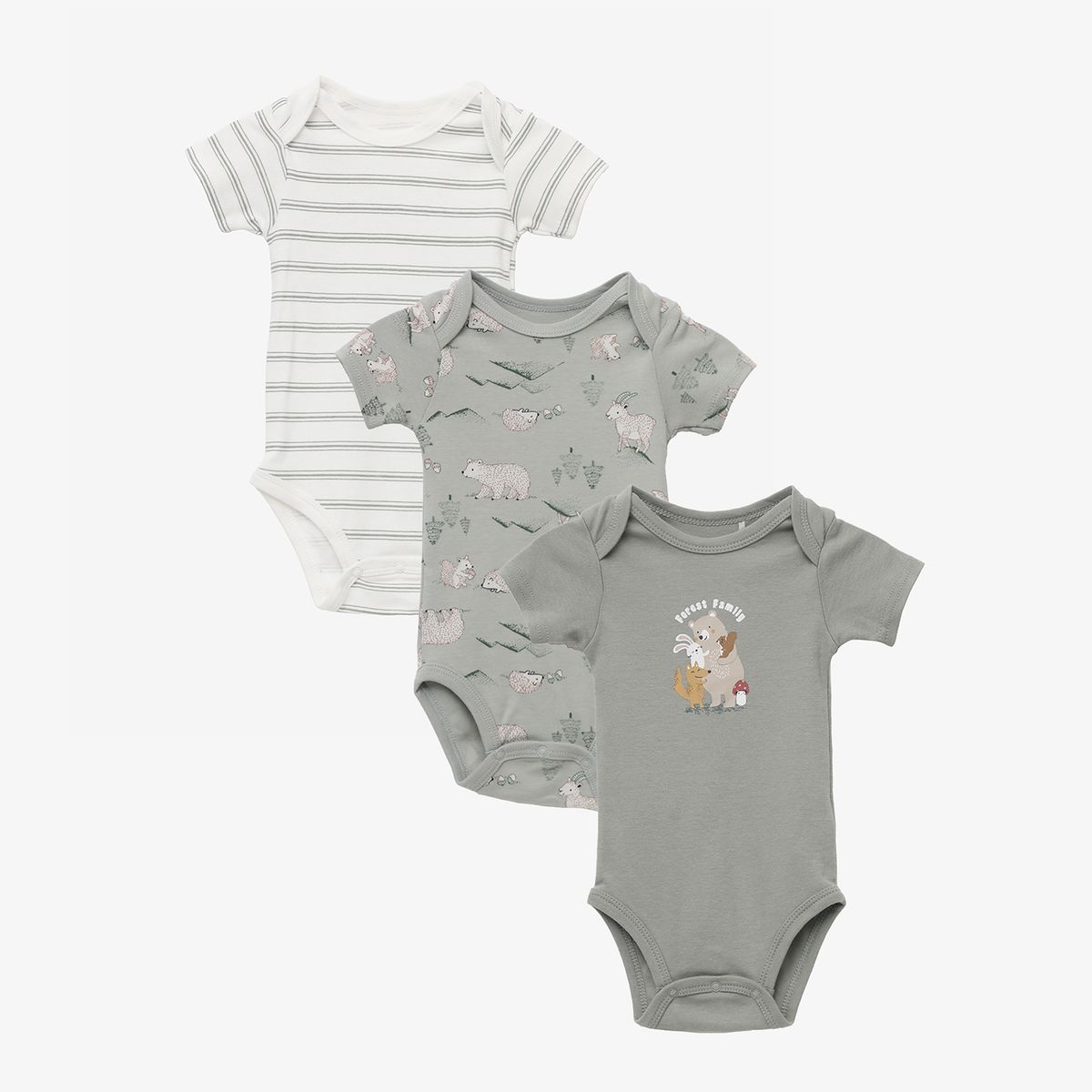 YAMP - Body Bebé Niño Algodón Pack X3 Yamp