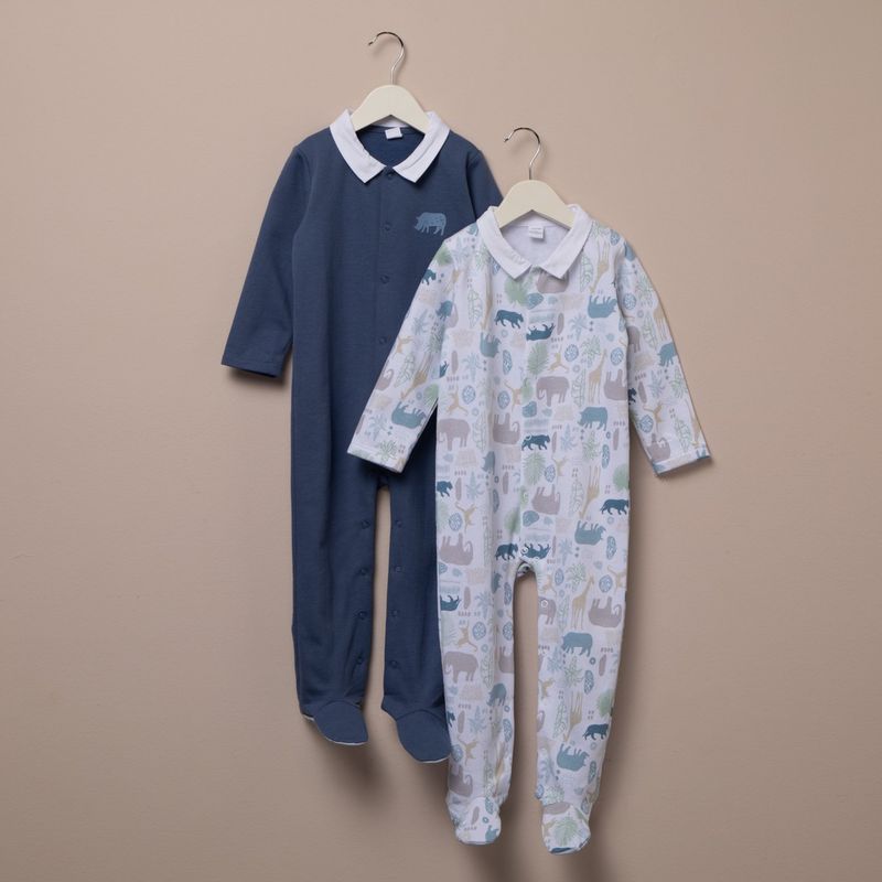 YAMP - Pijama Bebé Niño Franela Pack X2 Yamp