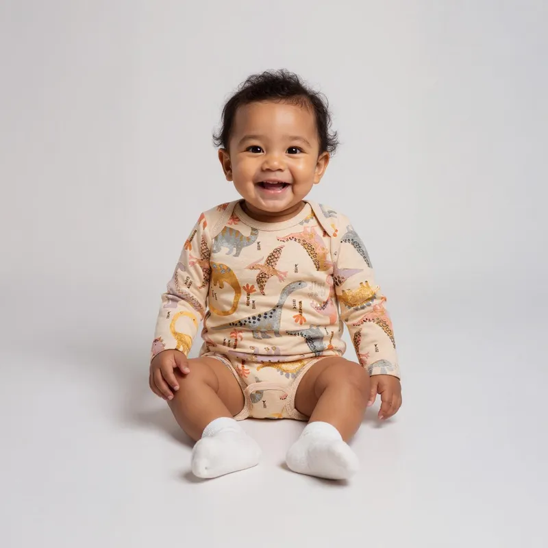 YAMP - Body Bebé Niño Pack X7 Manga Larga Algodón Yamp