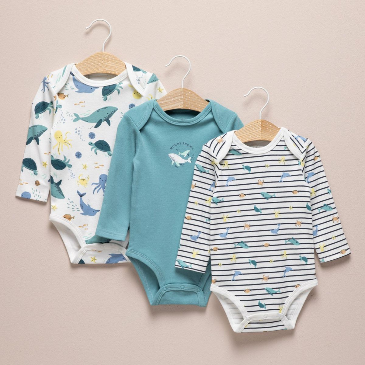 YAMP - Body Bebé Niño Algodón Pack X3 Yamp