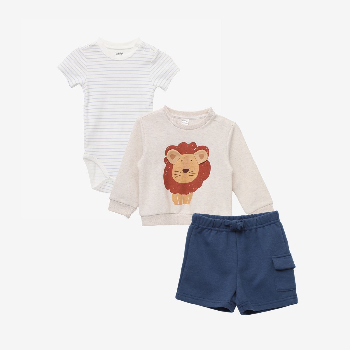 YAMP - Conjunto Bebé Niño Algodón 3 Piezas Yamp