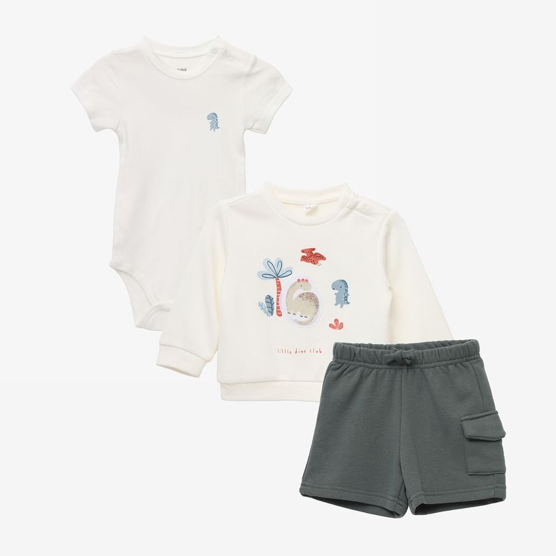 YAMP - Conjunto Bebé Niño Algodón 3 Piezas Yamp