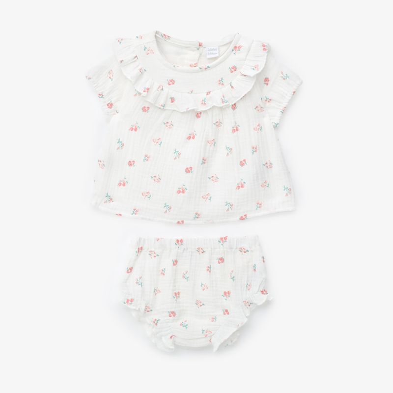 YAMP - Conjunto Bebé Niña Algodón 2 Piezas Yamp