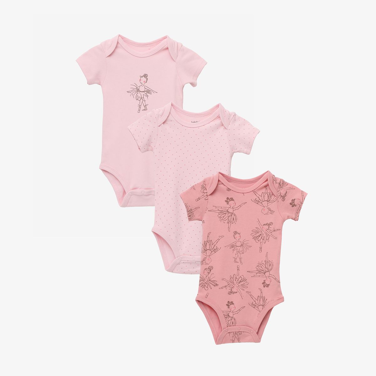 YAMP - Body Bebé Niña Algodón Pack X3 Yamp